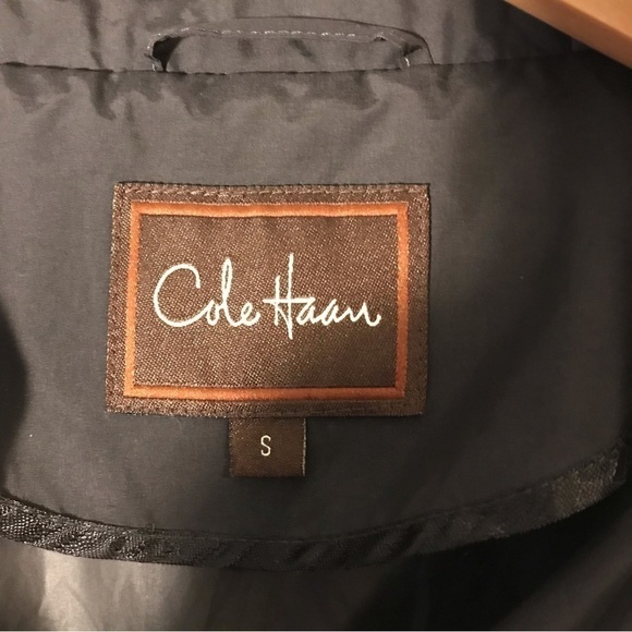 𝅺COLE Haan 3/4 length nylon jacket/ coat.  Women’s small.  Black. - Picture 3 of 6